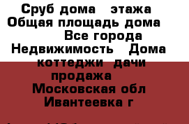 Сруб дома 2 этажа › Общая площадь дома ­ 200 - Все города Недвижимость » Дома, коттеджи, дачи продажа   . Московская обл.,Ивантеевка г.